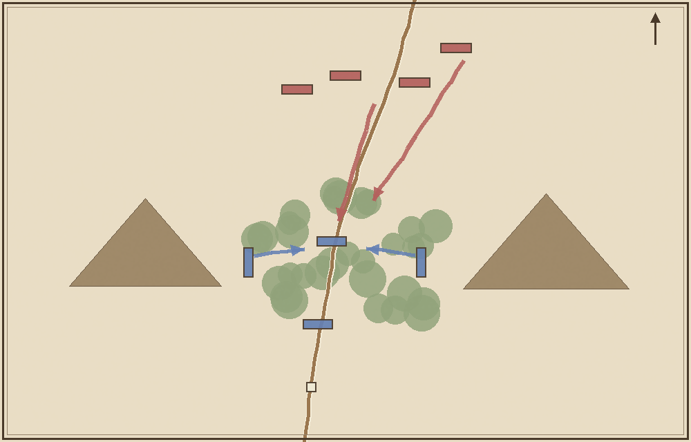 Battlefield map (schematic)