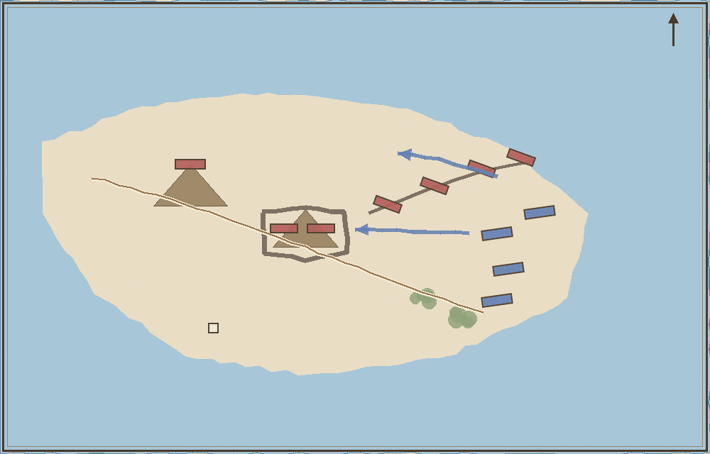 Battlefield map (schematic)