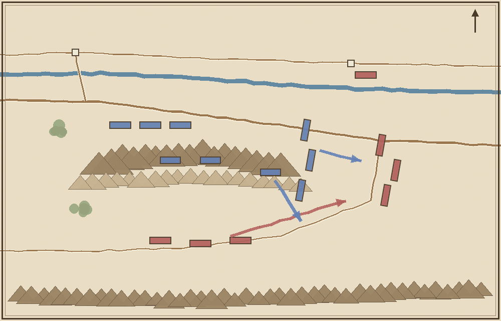 Battlefield map (schematic)