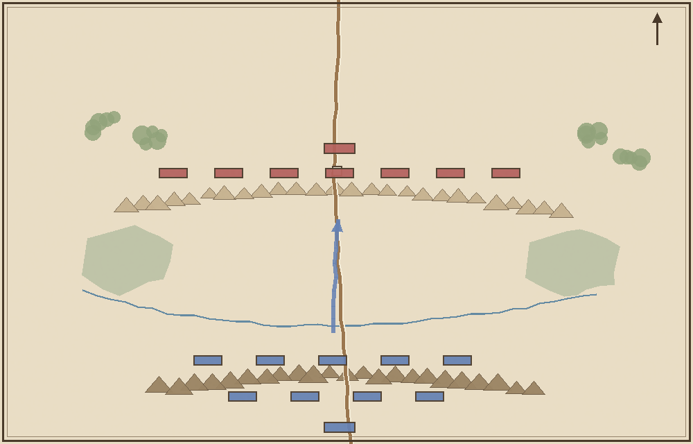 Battlefield map (schematic)