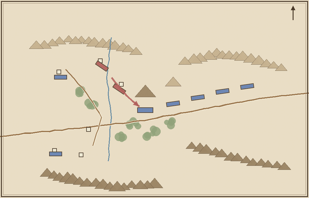 Battlefield map (schematic)