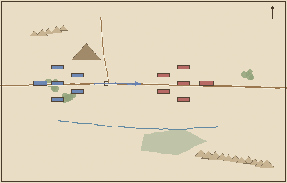 Battlefield map (schematic)