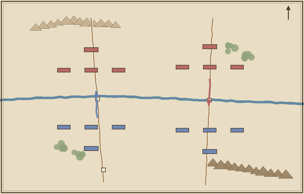 Battlefield map (schematic)