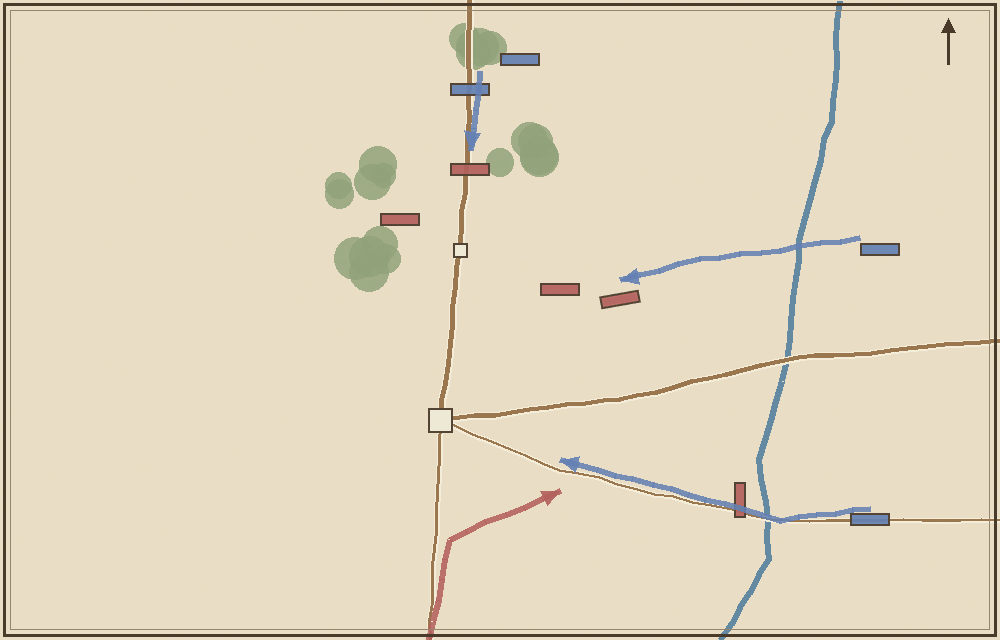 Battlefield map (schematic)