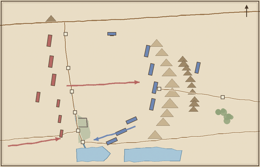 Battlefield map (schematic)