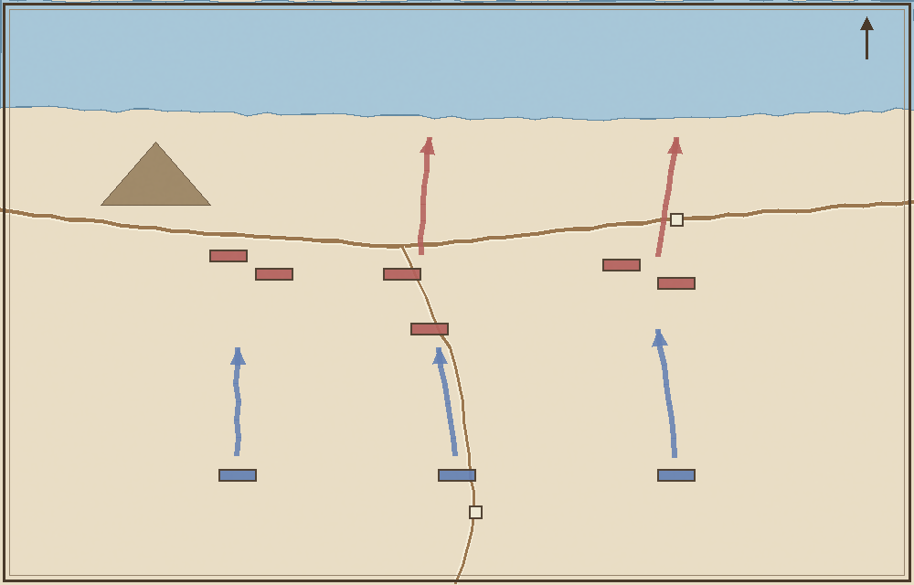 Battlefield map (schematic)