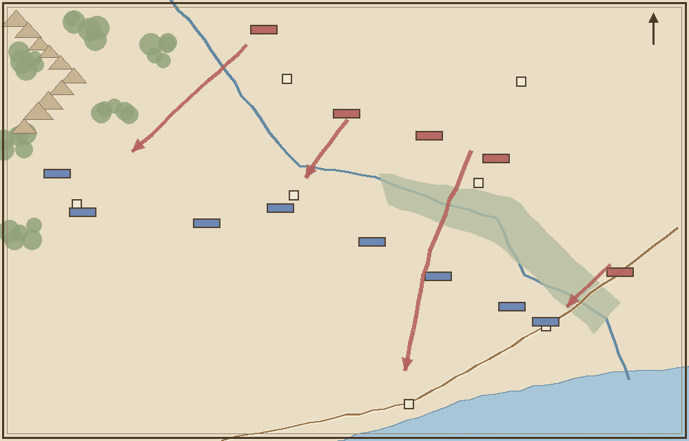 Battlefield map (schematic)