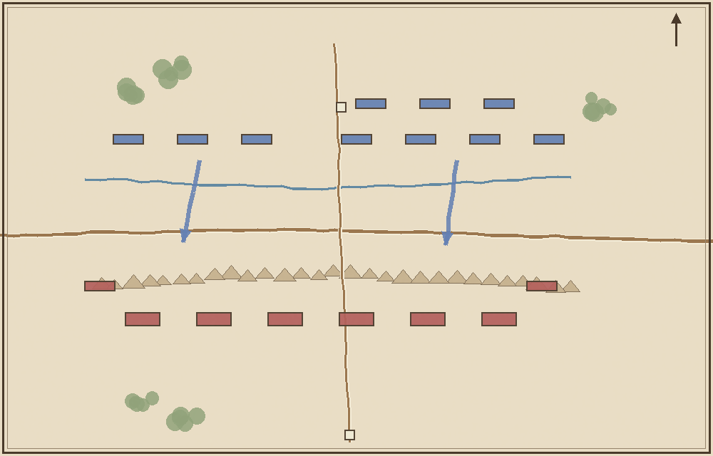 Battlefield map (schematic)