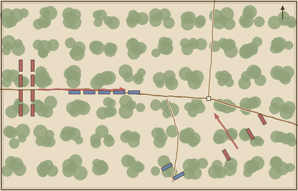Battlefield map (schematic)