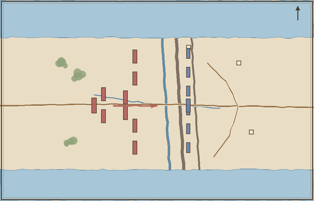 Battlefield map (schematic)