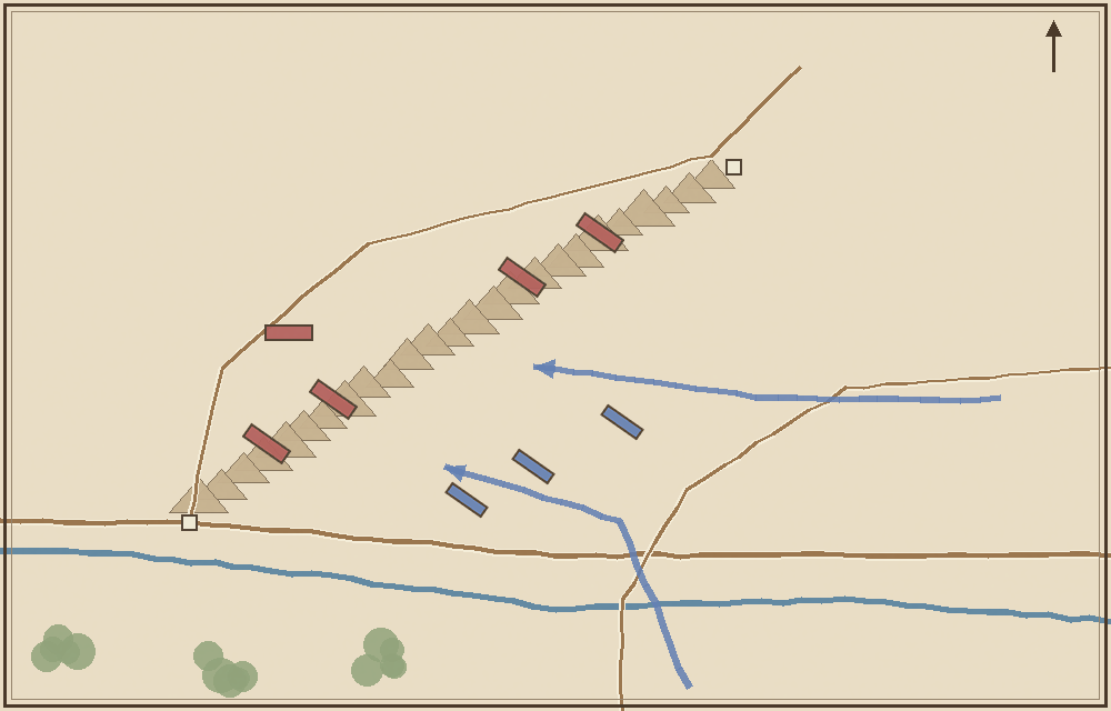 Battlefield map (schematic)