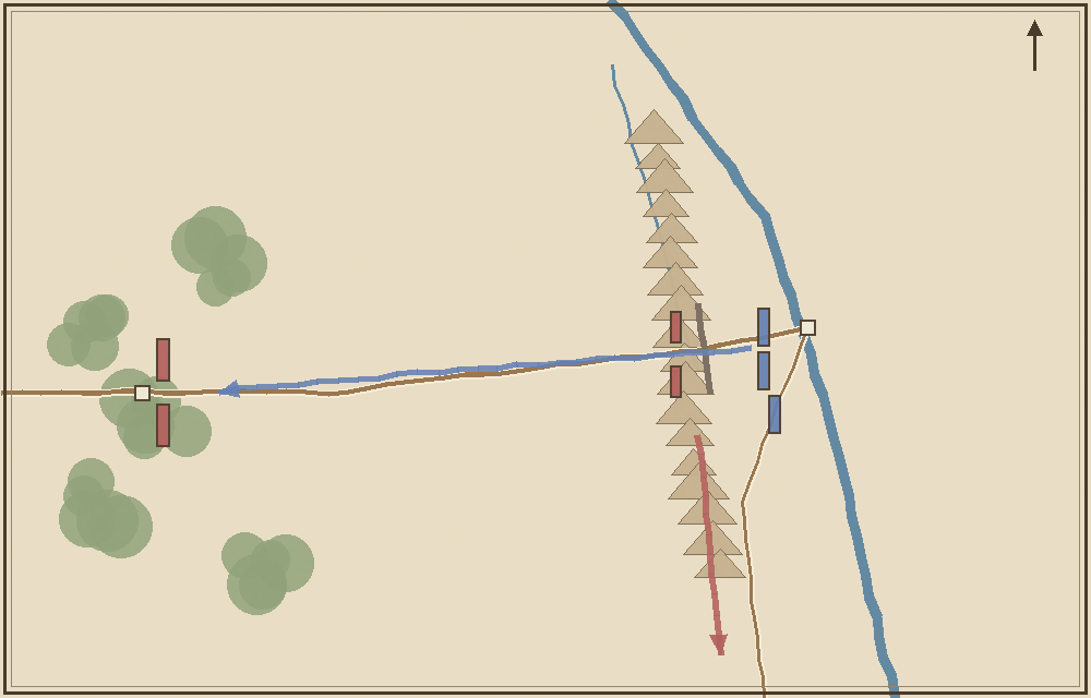 Battlefield map (schematic)