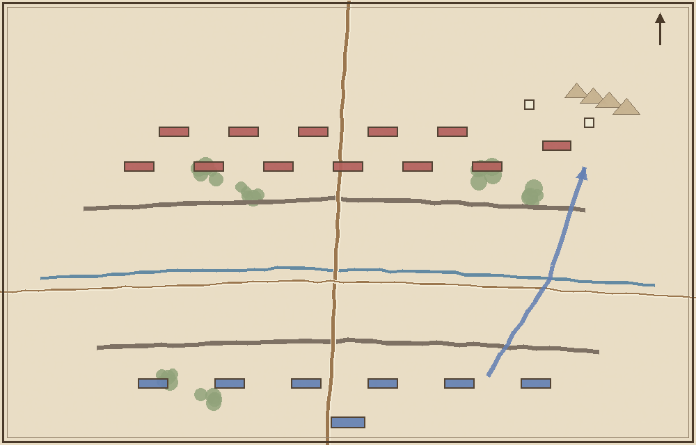 Battlefield map (schematic)
