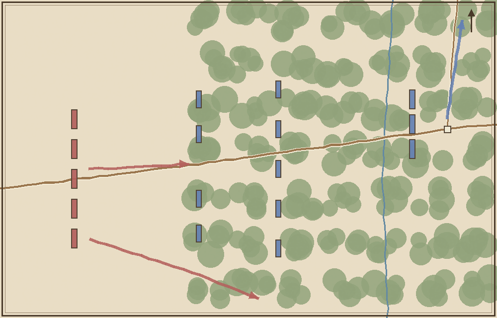 Battlefield map (schematic)