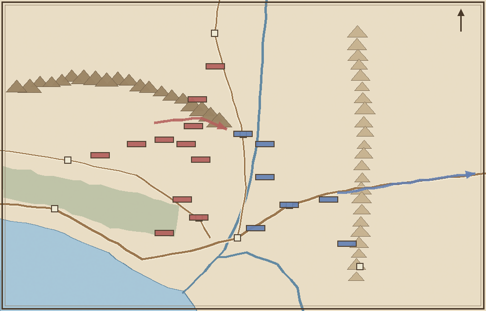 Battlefield map (schematic)