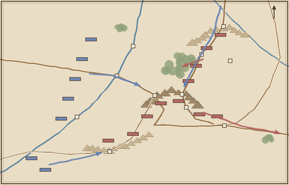 Battlefield map (schematic)