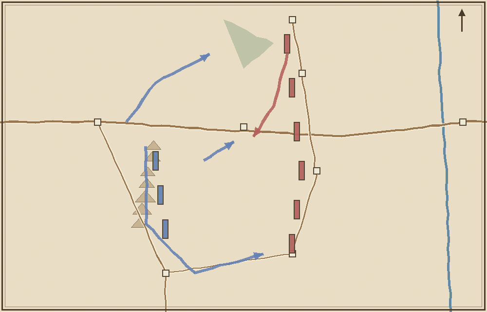 Battlefield map (schematic)