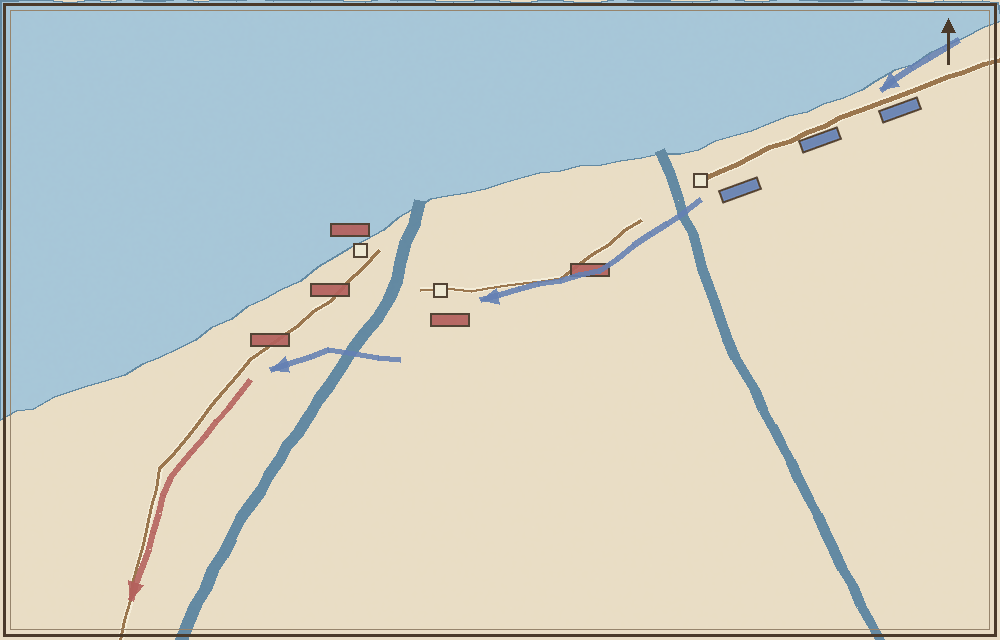 Battlefield map (schematic)
