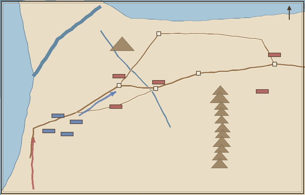 Battlefield map (schematic)