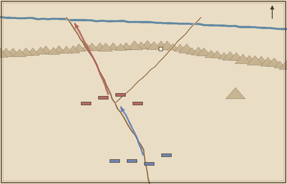 Battlefield map (schematic)