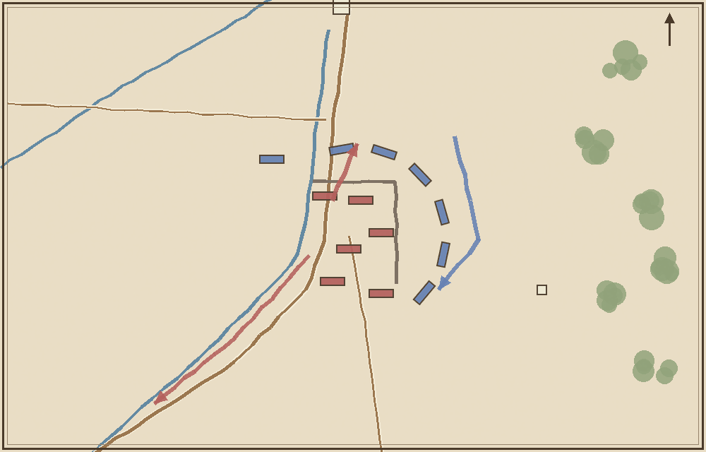 Battlefield map (schematic)
