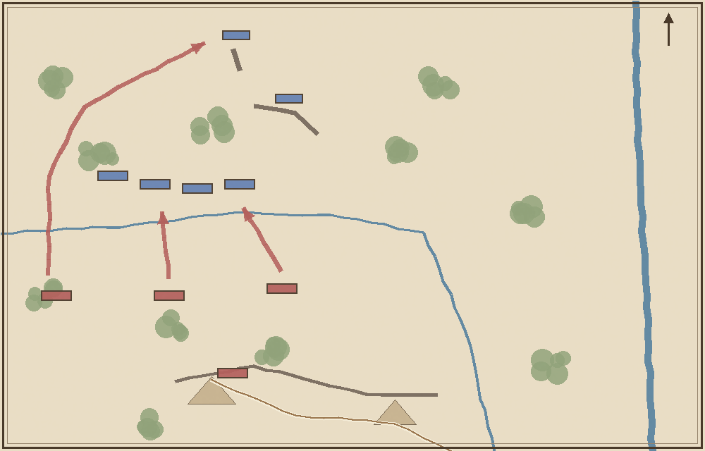 Battlefield map (schematic)