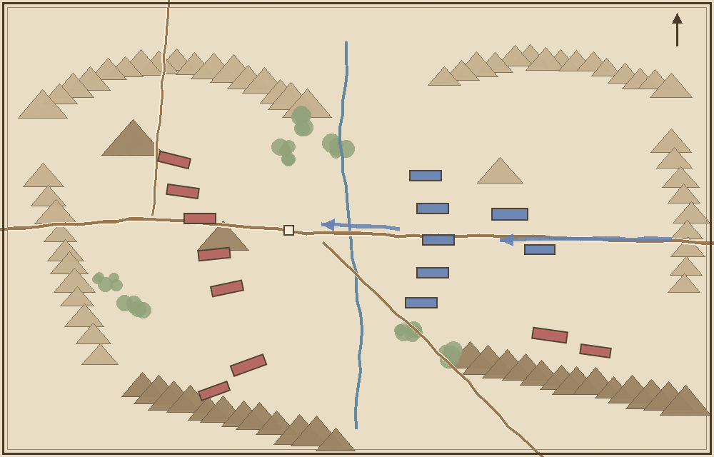 Battlefield map (schematic)