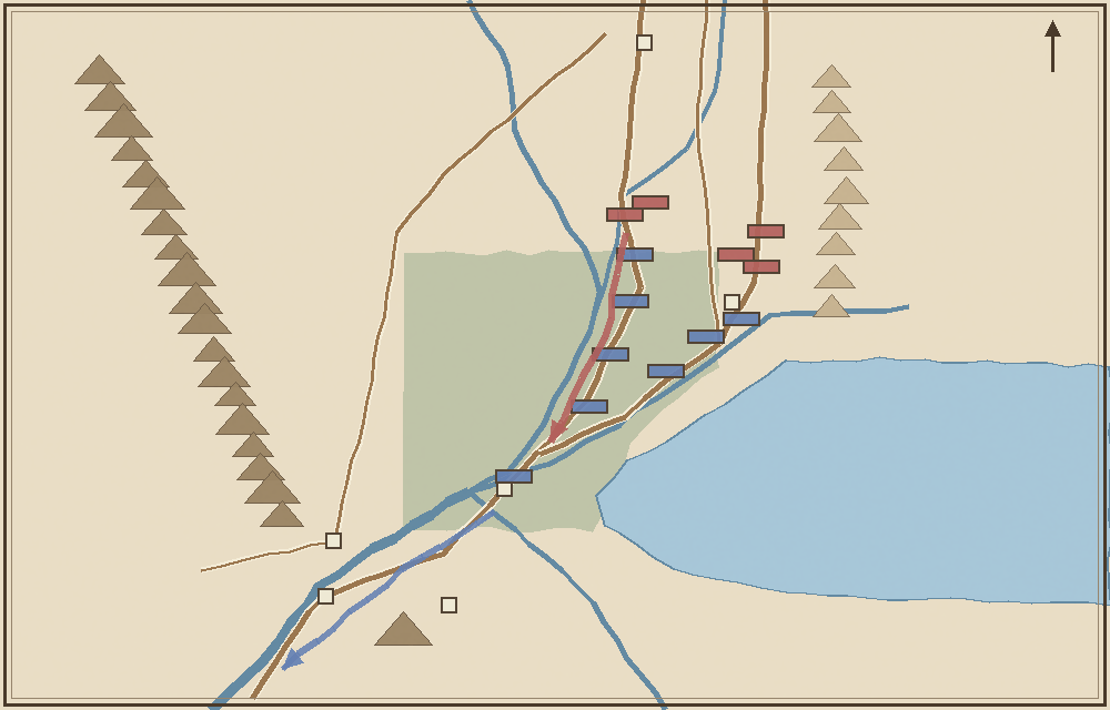 Battlefield map (schematic)