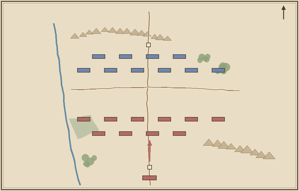 Battlefield map (schematic)