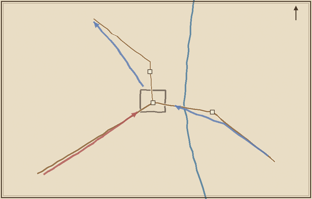 Battlefield map (schematic)