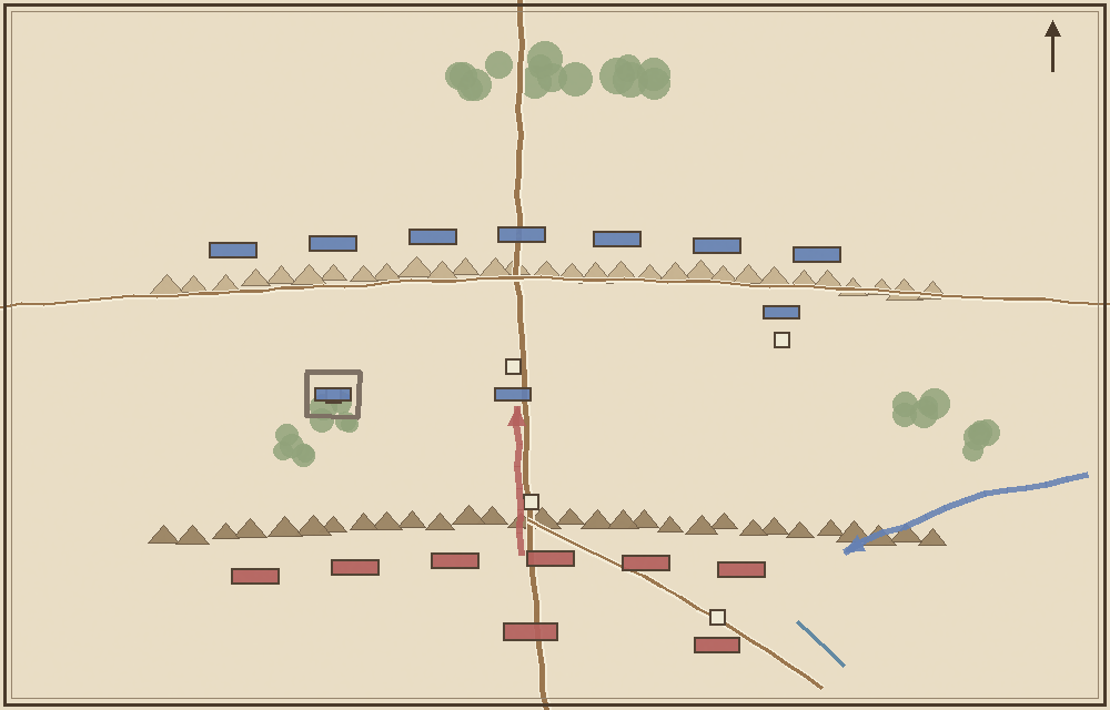 Battlefield map (schematic)