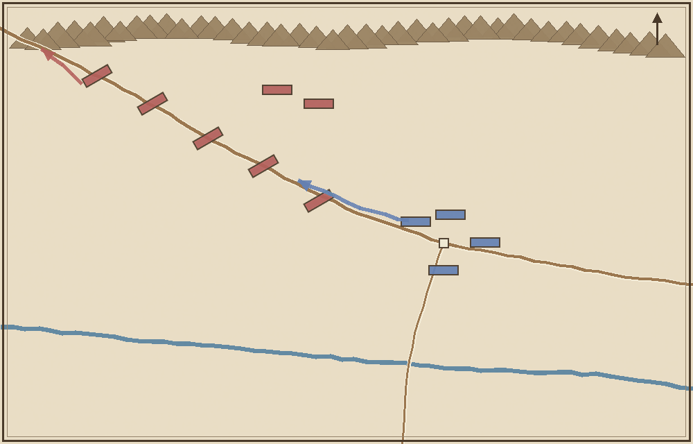 Battlefield map (schematic)