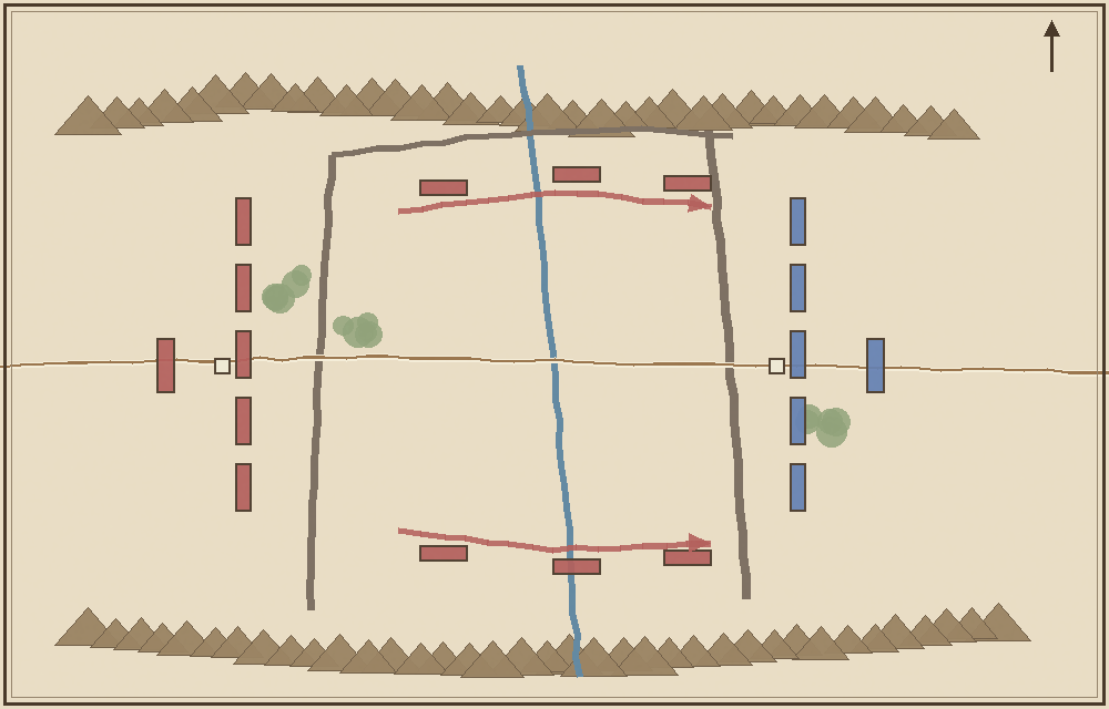 Battlefield map (schematic)