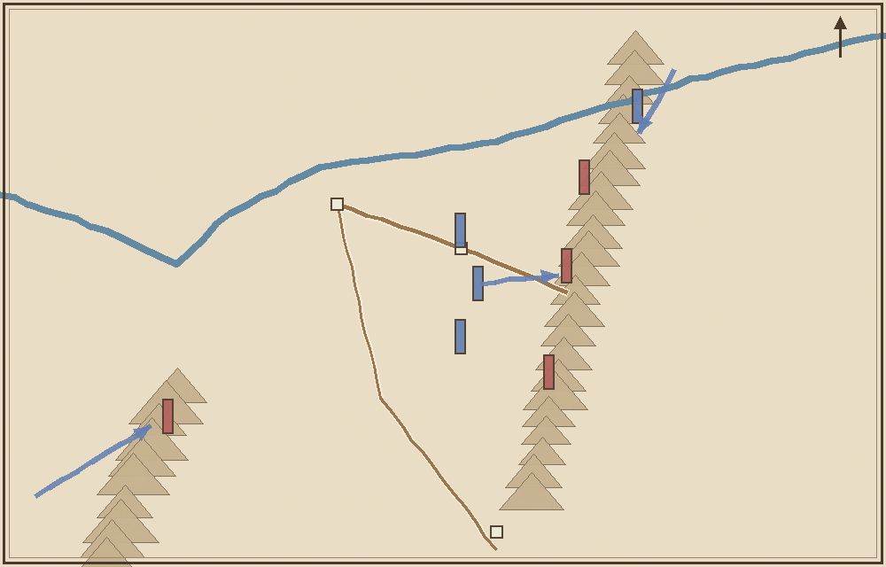 Battlefield map (schematic)