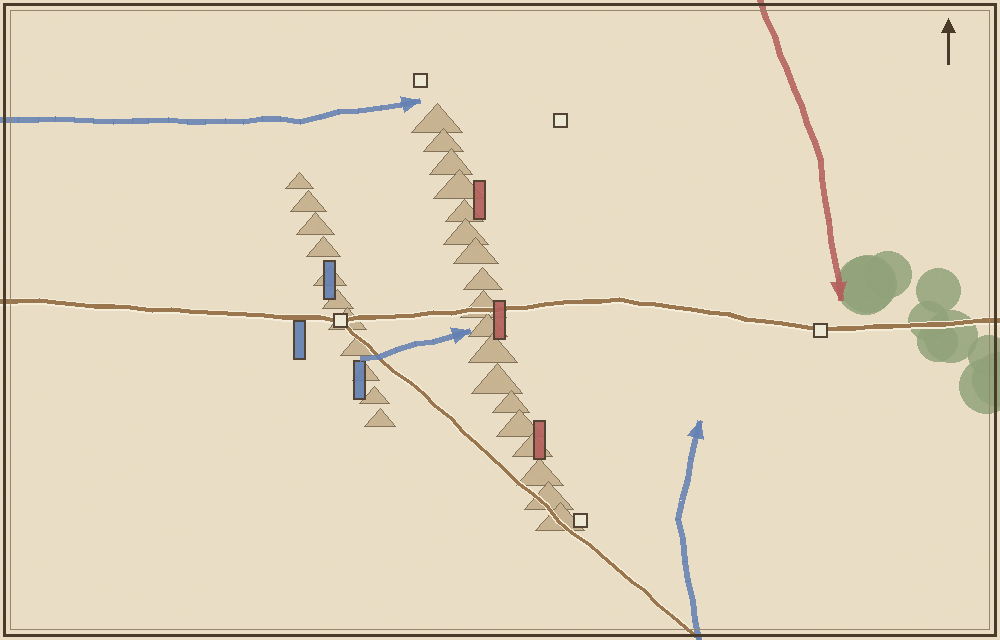 Battlefield map (schematic)