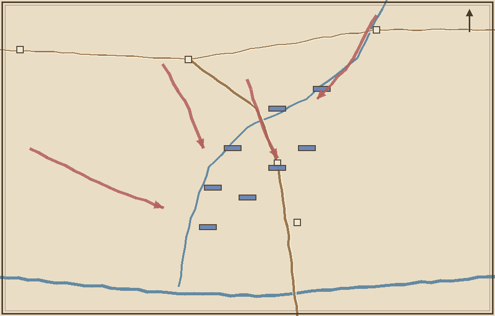 Battlefield map (schematic)