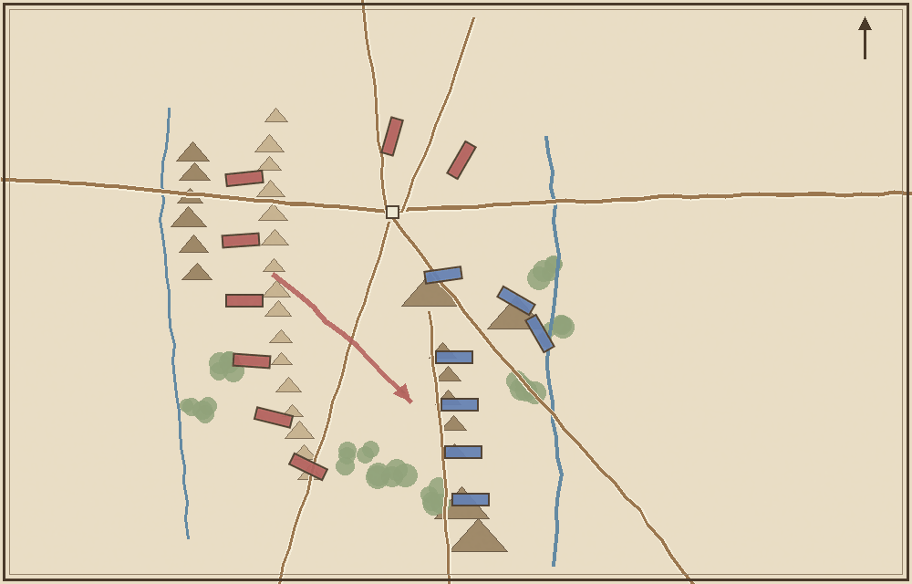 Battlefield map (schematic)