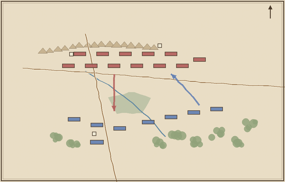 Battlefield map (schematic)