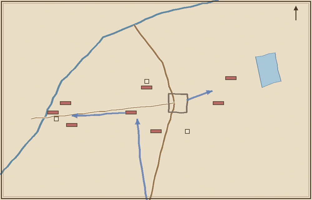 Battlefield map (schematic)