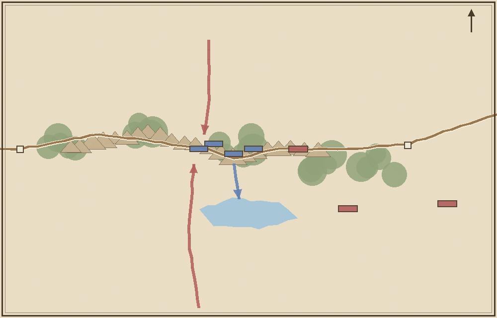 Battlefield map (schematic)