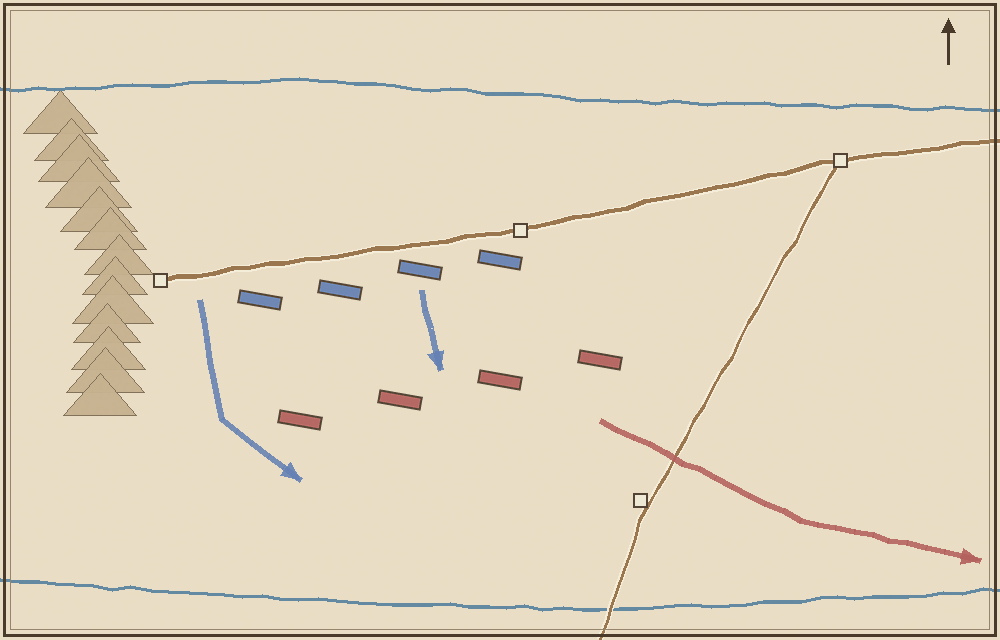 Battlefield map (schematic)