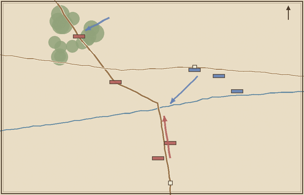 Battlefield map (schematic)