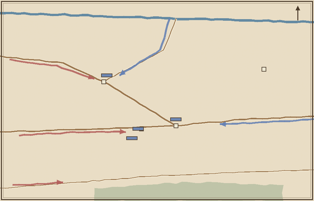 Battlefield map (schematic)