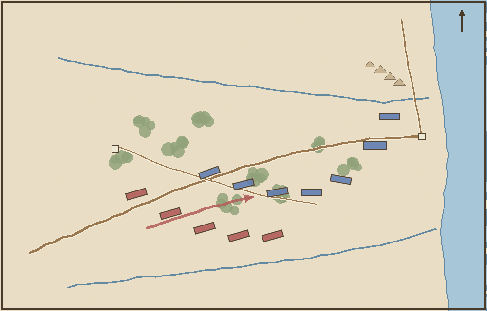 Battlefield map (schematic)