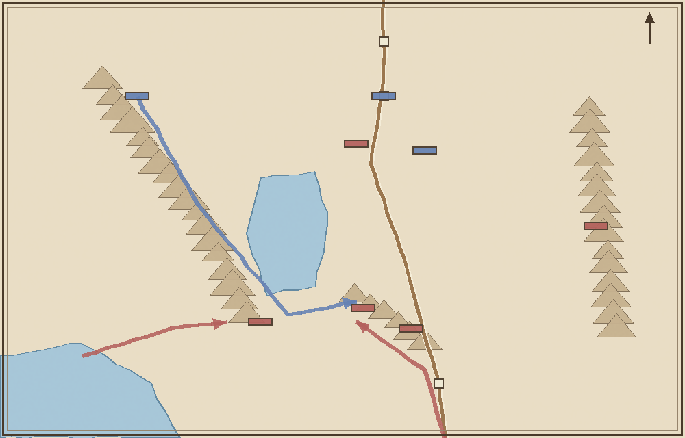 Battlefield map (schematic)