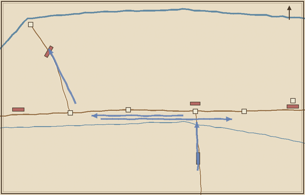 Battlefield map (schematic)