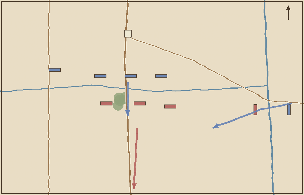 Battlefield map (schematic)