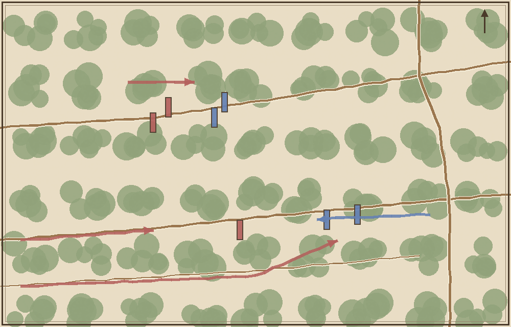 Battlefield map (schematic)
