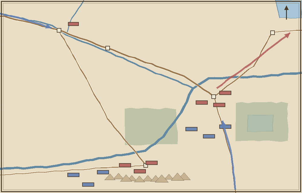 Battlefield map (schematic)