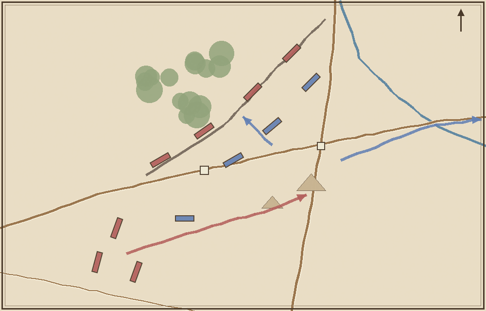 Battlefield map (schematic)